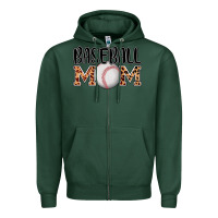 Sports Green baseball mom Zipper Hoodie - AdoDesignShop