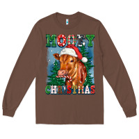 Chestnut mooey christmas heifer Long Sleeve Tee - FaDigitalArtStudio