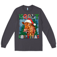 Smoke mooey christmas heifer Long Sleeve Tee - FaDigitalArtStudio
