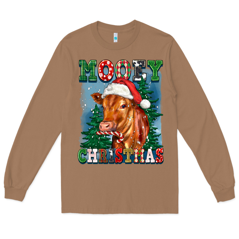 Mooey Christmas Heifer Long Sleeve Tee by FaDigitalArtStudio | Teevron
