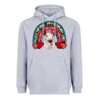 Heather Grey valentines heifer rainbow Heavyweight Hoodie - JahusDesignShop