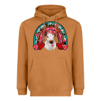 Meerkat valentines heifer rainbow Heavyweight Hoodie - JahusDesignShop