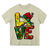 Mossy love juneteenth Heavy Core Tee - CowGirlArtShop