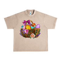 French Oak Easter Eggs Hamper Urban Heavy Tee - BundleAndBundleShop