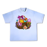 Grape Ice Easter Eggs Hamper Urban Heavy Tee - BundleAndBundleShop