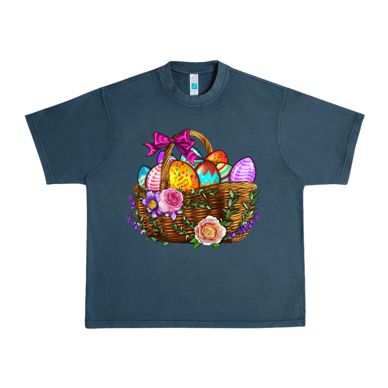 Easter Eggs Hamper Urban Heavy Tee by BundleAndBundleShop | Teevron