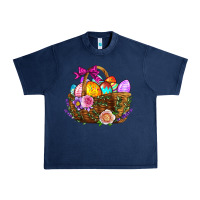 Navy Easter Eggs Hamper Urban Heavy Tee - BundleAndBundleShop