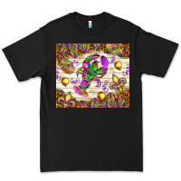 Black Mardi Gras with crab tumbler Premium Tee - HowdyJamesFarm