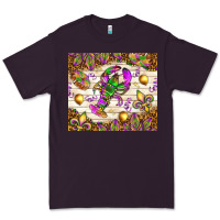 Plum Mardi Gras with crab tumbler Premium Tee - HowdyJamesFarm