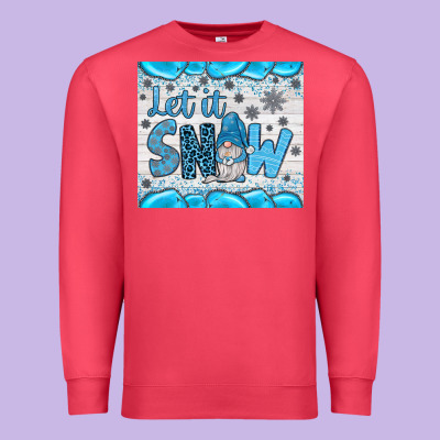 Let It Snow Premium Sweatshirt Designed By Jahusdesignshop