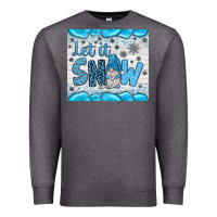 Charcoal Heather let it snow Premium Sweatshirt - JahusDesignShop