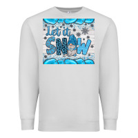 Dove Grey let it snow Premium Sweatshirt - JahusDesignShop