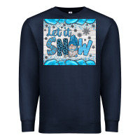 Navy let it snow Premium Sweatshirt - JahusDesignShop