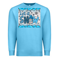 Ocean Blue let it snow Premium Sweatshirt - JahusDesignShop