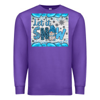 Purple let it snow Premium Sweatshirt - JahusDesignShop