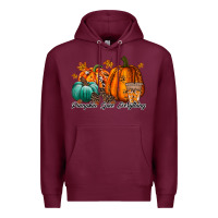 Burgundy pumpkin spice everthing Premium Hoodie - RacoonDesign