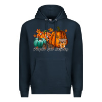 Navy pumpkin spice everthing Premium Hoodie - RacoonDesign