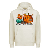 Oatmeal Heather pumpkin spice everthing Premium Hoodie - RacoonDesign