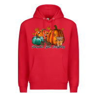 Red pumpkin spice everthing Premium Hoodie - RacoonDesign