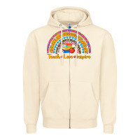 Sandshell back to school rainbow teach love inspire Zipper Hoodie - AdoDesignShop