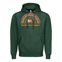 Sports Green back to school rainbow teach love inspire Zipper Hoodie - AdoDesignShop