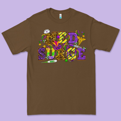 Mardi Gras Med Surge Premium Tee Designed By Howdyjamesfarm