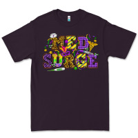 Plum Mardi Gras Med Surge Premium Tee - HowdyJamesFarm