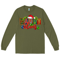 Army Green Christmas daddy Claus Long Sleeve Tee - FaDigitalArtStudio