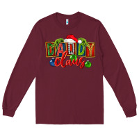 Burgundy Christmas daddy Claus Long Sleeve Tee - FaDigitalArtStudio
