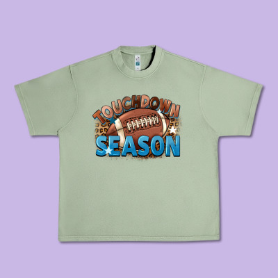 Touchdown Season Urban Heavy Tee Designed By Fadigitalartstudio