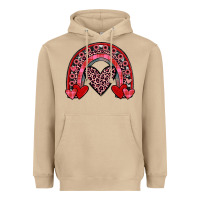 Mushroom valentines heart rainbow Heavyweight Hoodie - JahusDesignShop