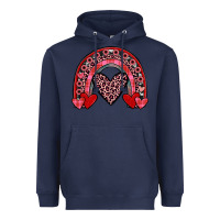 Navy valentines heart rainbow Heavyweight Hoodie - JahusDesignShop