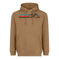 Toasted Coconut bike stripes Heavyweight Hoodie - artisFamous
