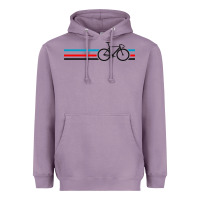 Lavender bike stripes Heavyweight Hoodie - artisFamous