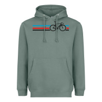 Sage bike stripes Heavyweight Hoodie - artisFamous