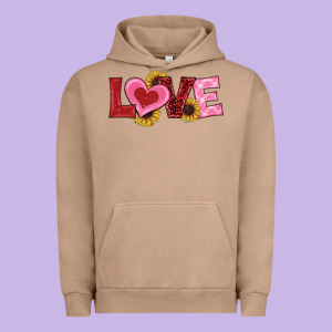 Valentines Day Love Sunflowers Urban Hoodie Designed By Ranaportraitstore