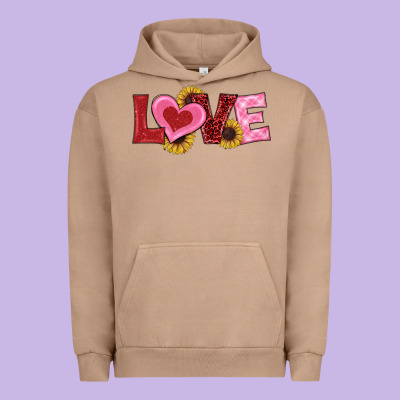 Valentines Day Love Sunflowers Urban Hoodie Designed By Ranaportraitstore