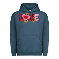Pigment Midnight Navy valentines day love sunflowers Urban Hoodie - RanaPortraitStore