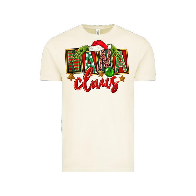 Christmas Nana Claus Mother's Day Vintage Tee by FaDigitalArtStudio | Teevron