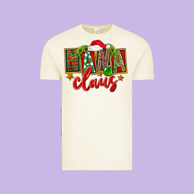 Christmas Nana Claus Mother's Day Vintage Tee Designed By Fadigitalartstudio