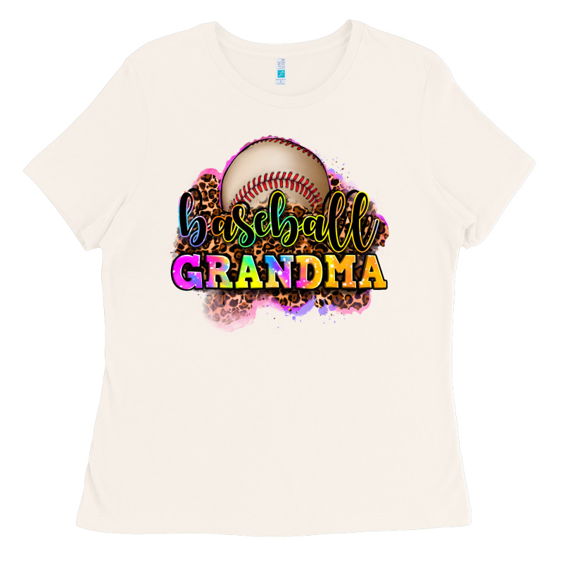 Baseball Grandma Ladies Tee by OliviaCreatesArt | Teevron