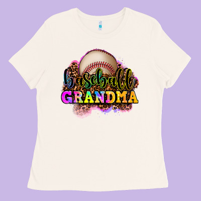 Baseball Grandma Ladies Tee Designed By Oliviacreatesart