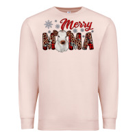 Pale Pink merry mama Premium Sweatshirt - JahusDesignShop