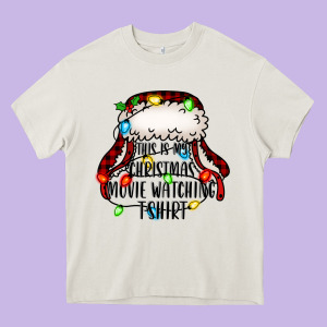 This Is My Christmas Movie Watching Heavy Core Tee Designed By Jasminsmagicworld