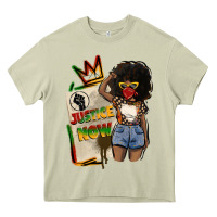 Mossy juneteenth justice now Heavy Core Tee - CowGirlArtShop