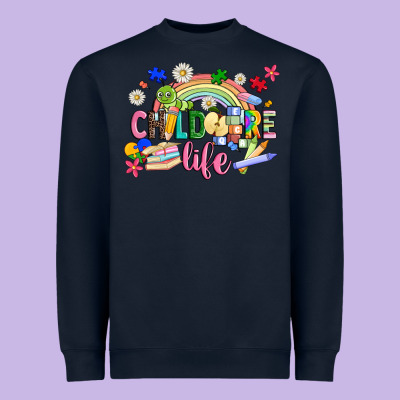 Childcare Life Heavyweight Sweatshirt Designed By Jahusdesignshop
