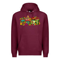 Burgundy mexico drink Premium Hoodie - RacoonDesign