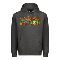 Charcoal Heather mexico drink Premium Hoodie - RacoonDesign