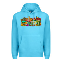 Ocean Blue mexico drink Premium Hoodie - RacoonDesign