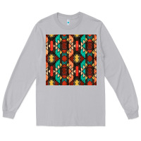 Moon Dust native american aztec seamless pattern Long Sleeve Tee - BundleAndBundleShop